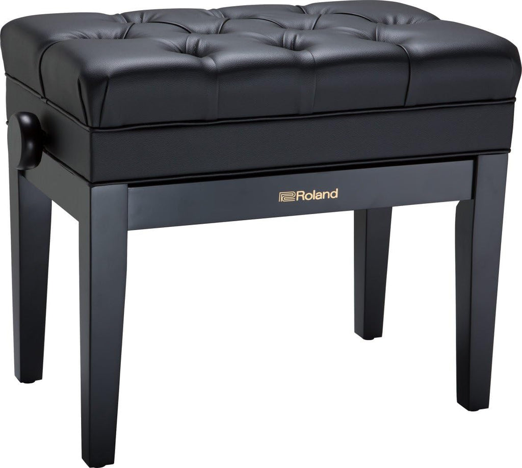 Piano Bench with Vinyl Seat And Music Compartment
