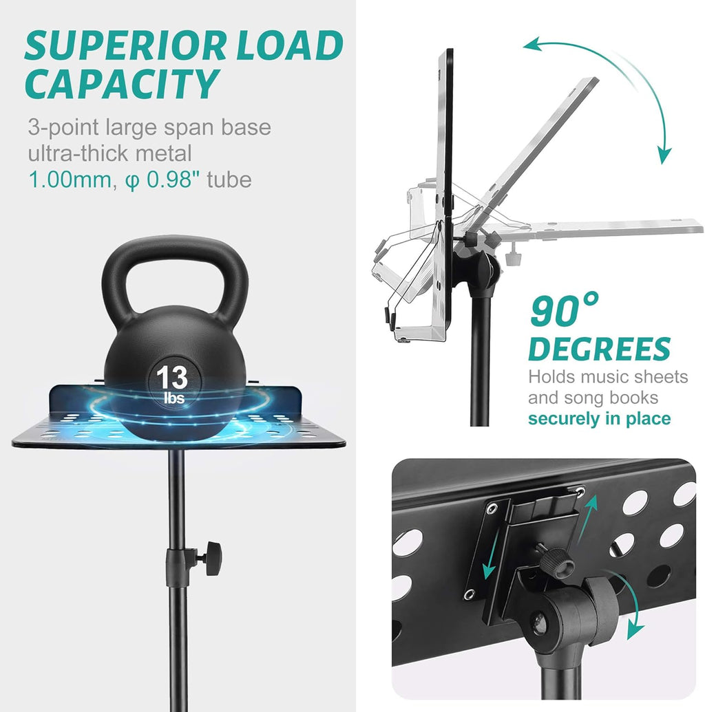 Professional Portable Music Stand with Carrying Bag