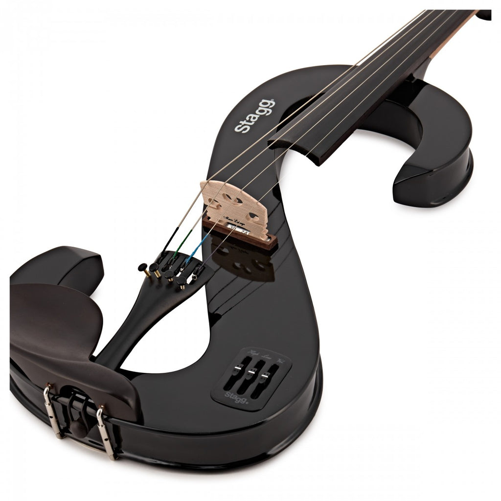 Stagg S-Shaped Electric Viola - Black
