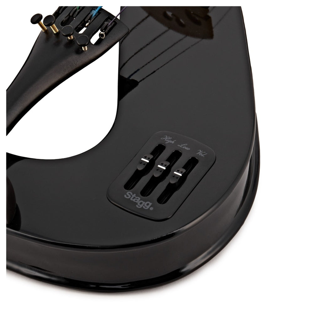 Stagg S-Shaped Electric Viola - Black